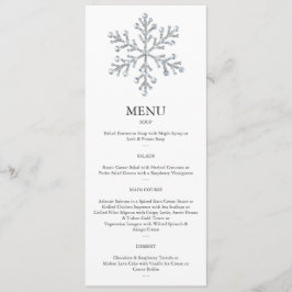 Menu Winter Snowflake 2