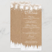 Menu Winter Weddenschap (Voorkant / Achterkant)