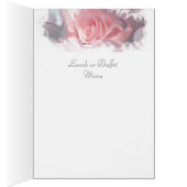 Menu Zacht roze rozen bruiloft (Binnen (Rechts))