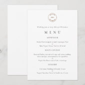 Menu zakelijke kerstfeestdagen kaart (Voorkant / Achterkant)