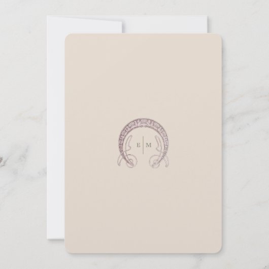 Menu  Zeemeermin Art Nouveau Kaart (Achterkant)