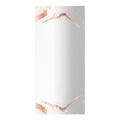 Menu zilver roos gouden marmer elegante bruiloft (Achterkant)