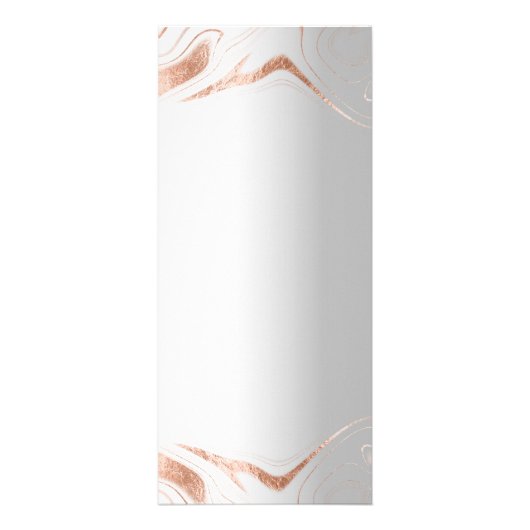 Menu zilver roos gouden marmer elegante bruiloft (Achterkant)