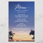 Menu Zompalmband lichte bruiloft<br><div class="desc">De Sjabloon van het Menu van de Beach String Light Wedding Wedding van de zomer Palm Beach. (1) Voor verdere aanpassing,  gelieve de "pas verder"verbinding aan en ons ontwerphulpmiddel te gebruiken om deze sjabloon te wijzigen. (2) Neem contact met me op als je hulp of overeenkomende objecten nodig hebt.</div>