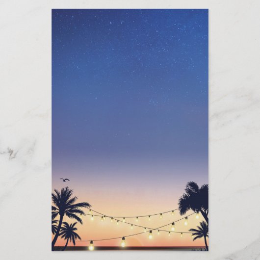 Menu Zompalmband lichte bruiloft (Achterkant)