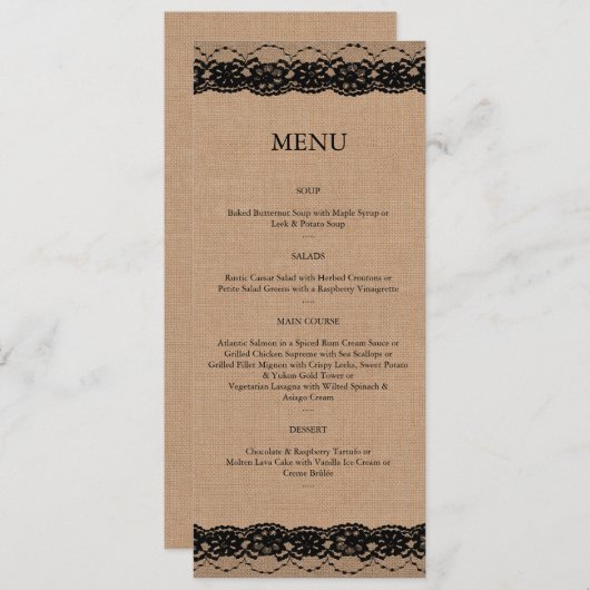 Menu Zwart gezicht en schoot (Voorkant / Achterkant)