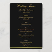 Menu Zwart-gouden bruidsband (Voorkant)