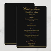 Menu Zwart-gouden bruidsband (Voorkant / Achterkant)