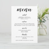 Menu Zwart-wit (Staand voorkant)