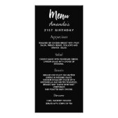 Menu zwart wit (Voorkant)