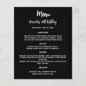 Menu zwart wit (Voorkant)