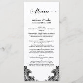 Menu Zwart-wit breedband (Voorkant)