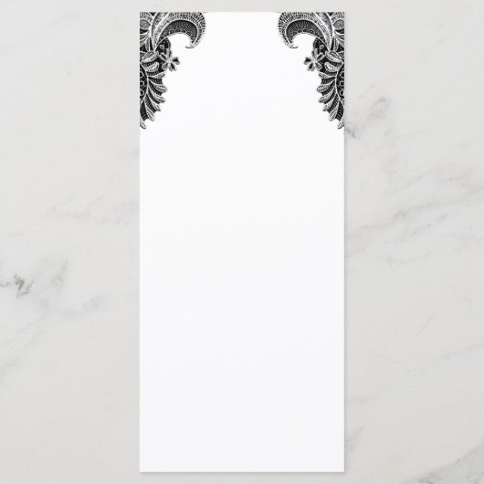 Menu Zwart-wit breedband (Achterkant)