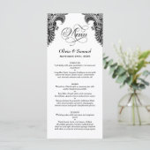 Menu Zwart-wit breedband (Staand voorkant)