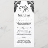 Menu Zwart-wit breedband (Voorkant)