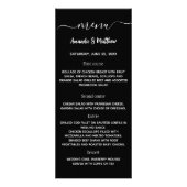 Menu zwart-wit bruiloft (Voorkant)