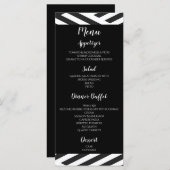 Menu Zwart-wit geometrisch Afstuderen (Voorkant / Achterkant)