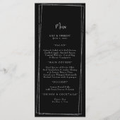 Menu Zwart-wit geometrisch Lijst (Voorkant)