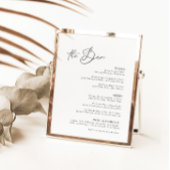 Menu Zwart-wit Modern Minimale Bar