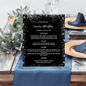 Menu zwart zilver wit budget