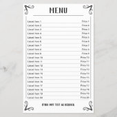 Menublad om als Sjabloon te gebruiken Flyer (Voorkant)