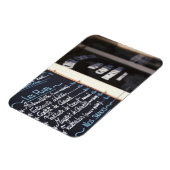 Menubord bij een café in Bordeaux, Frankrijk Magneet (Linkerzijde)