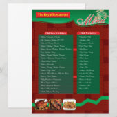 MENUKAART VOOR RETAURENT (Voorkant / Achterkant)