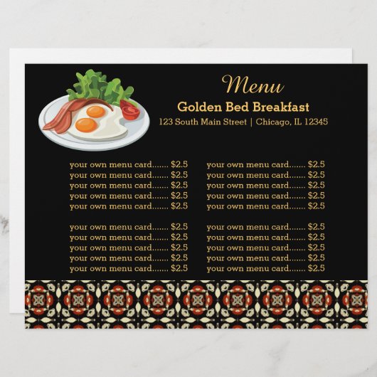 Menuontbijt (Voorkant / Achterkant)