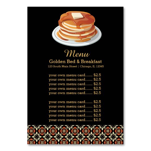 Menuontbijt Kaart (Voorkant)