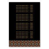 Menuontbijt Kaart (Achterkant)