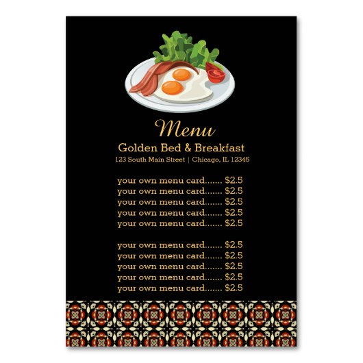 Menuontbijt Kaart (Voorkant)