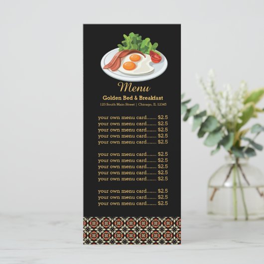 Menuontbijt Menu (Staand voorkant)