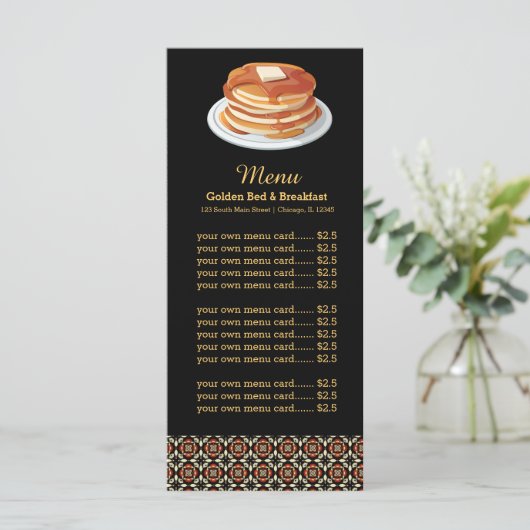 Menuontbijt Menu (Staand voorkant)