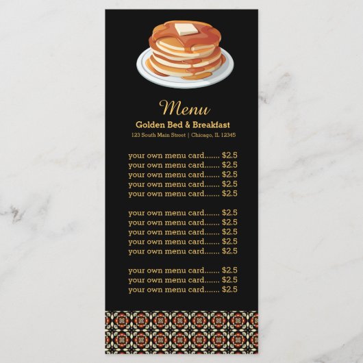 Menuontbijt Menu (Voorkant)