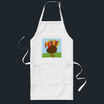 Menurkey Apron Lang Schort<br><div class="desc">Dit platform is een charmante,  charismatische Menurkey (combinatie Menorah en Turkije),  die dit jaar de oversteekplaats Chanoeka-Thanksgiving viert.</div>