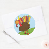 Menurkey-Stickers Ronde Sticker (Envelop)