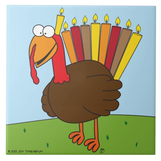 Menurkey Tile/Trivet (groot) Tegeltje (Voorkant)