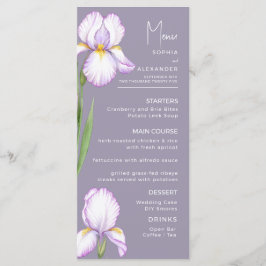 Menus for a modern wedding. menu