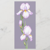 Menus for a modern wedding. menu (Achterkant)