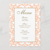 Menu's met  perzikpatroon (Voorkant)