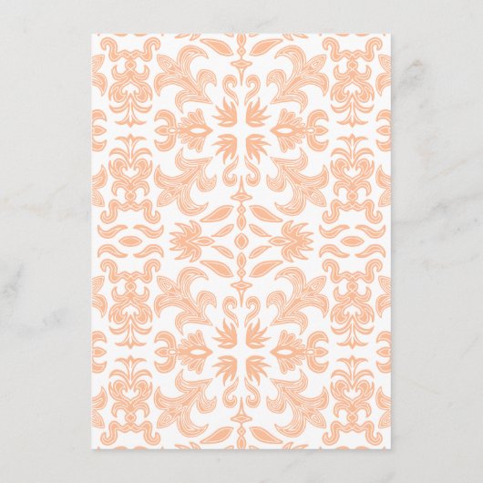 Menu's met  perzikpatroon (Achterkant)