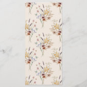 Menu's van Boho-monogram (Achterkant)