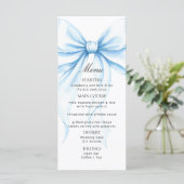 Menu's voor een moderne baby shower. (Staand voorkant)