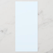 Menu's voor een moderne baby shower. (Achterkant)