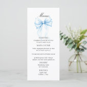 Menu's voor een moderne baby shower. (Staand voorkant)