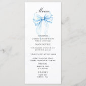 Menu's voor een moderne baby shower. (Voorkant)