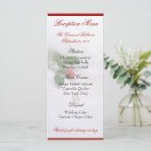 Menu's voor ontvangst van roos (Staand voorkant)