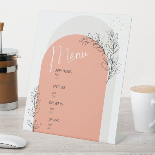 Menuteken Reclamebord Met Voetstuk (Insitu)