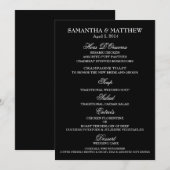 Menutrouwdag sjabloon verloving menu (Voorkant / Achterkant)