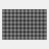 Menzies Black Scottish Tartan Pset Pattern Inpakpapier Vel (Voorkant)